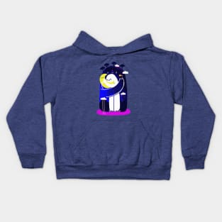 Moon hug Kids Hoodie